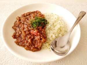 カレー　玉ねぎなし　ひき肉